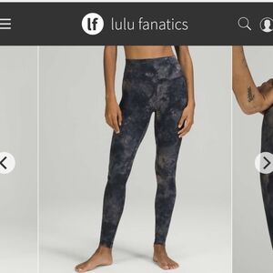Lululemon Align High-Rise Pant 28"Diamond Dye Lunar Rock True Navy